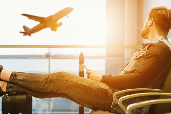 Man in airport